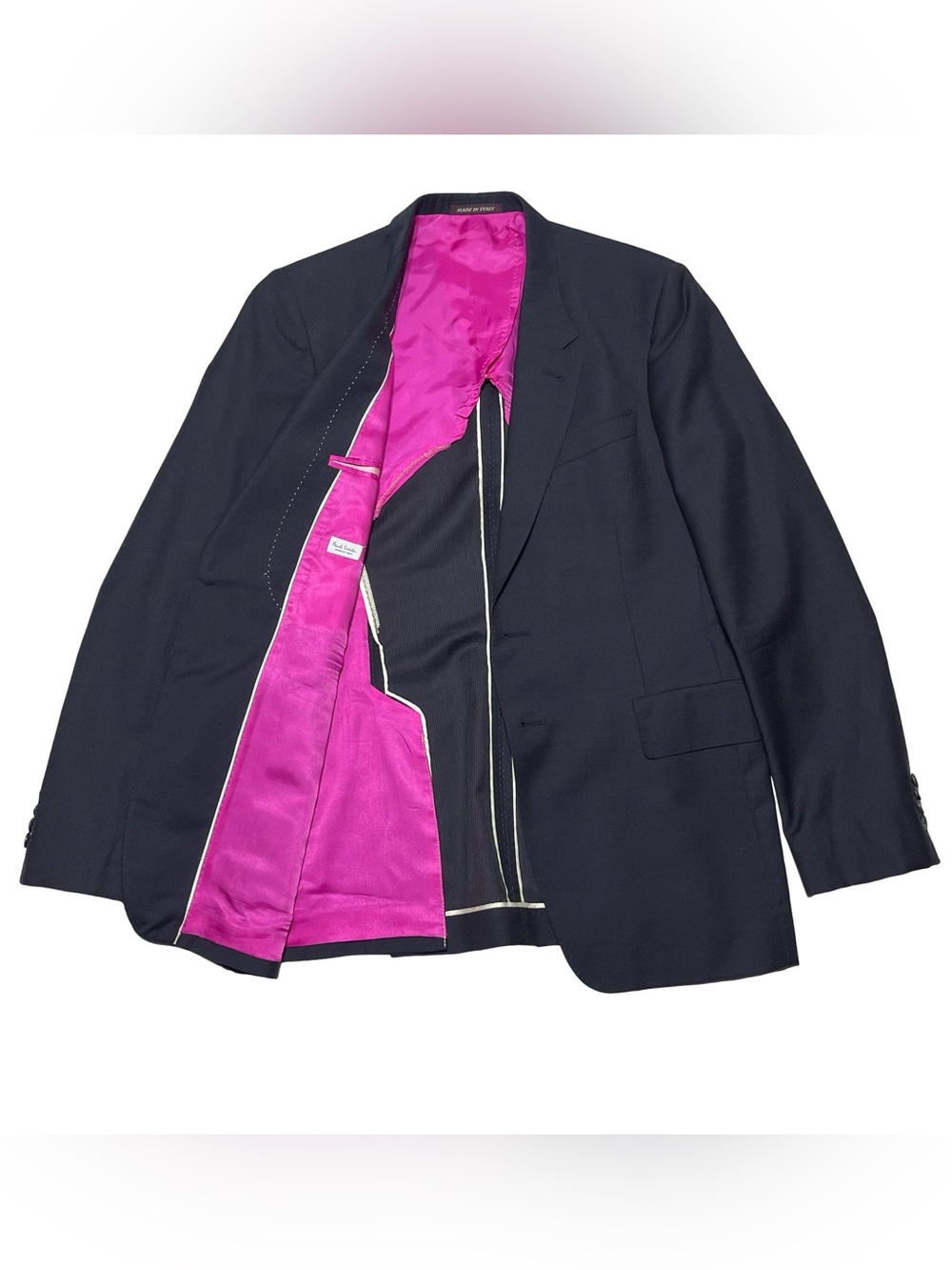 Paul Smith Modern Sport Blazer Made in Italy 100% Wool Blue Men’s Size 40